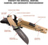 StatGear Surviv-All Fixed-Blade Bowie Knife with Sheath, Firestarter, Sharpener & Cord Cutter for Outdoor Hiking EDC