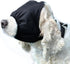 NACOCO Dog Calming Cap Eye Mask, Nylon Shading Pet Anxiety Mask Muzzle for Grooming (Black, XL)