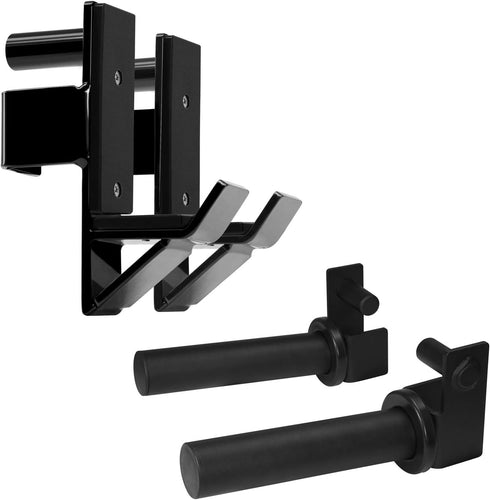 Yes4All J-Hooks 2x2, Weight Holder Attachment 2x2 & Squat Rack Spotter Arms 2x2 / Combo Power Rack Accessories
