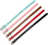 Classic Adjustable Genuine Cow Leather Pet Collars for Cats & Dogs (Medium, Blue-Spiked Rivet)