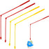 Fishing Game Replacement Rods – 4-Pack, Lightweight Plastic Poles for Kids Fishing Toy Sets