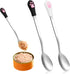 QfwdfcTrenz 2 Pcs Dog Cat Spoon Wet Food Storage Pet Feeder Small Spoon