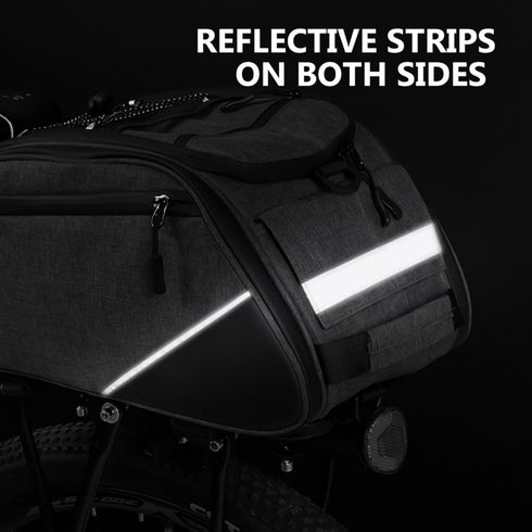 BESPORTBLE Bike Seat Pouch Rear Storage Bag for Capacity Saddle Bag Reflective Strips for Riding for Tools Gadgets