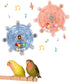 Goodlifebird 2 Pcs Bird Toys for Parakeets, Budgie Toys, Spinning Wheel Parrot Toys,