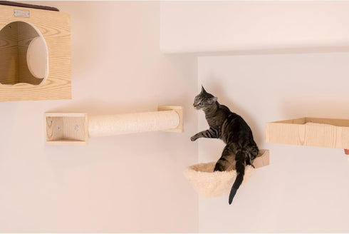 Armarkat Cat Wall Climber Series W1907D, Natural Beige Medium Scratching Post