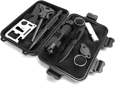 Outdoor Waterproof Airtight Shockproof Plastic Survival Container Carry Box with 2 U-Shape Buckle Storage Case