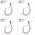 PASNMKvn 5Pcs Stainless Steel Circles Hook Big Game Fishing Hook Saltwaters Tunas Fishing Hook for Catfishes Bass Tunas