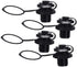 Inflatable Boat Air Valve Screw - One-Way Inflation Replacement Screw for Inflatable Boat Spiral Air Plugs (4)