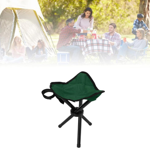 Jeanoko Folding Camping Chairs, Camping Stool, Outdoor Travel Tall Chair Portable Safe Camping Tripod Seat Lightweight