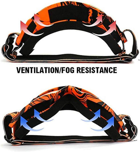 Motocross Motorcycle Goggles - Bike Off Road Racing Goggle, Anti-Scratch Dustproof UV400