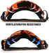Motocross Motorcycle Goggles - Bike Off Road Racing Goggle, Anti-Scratch Dustproof UV400