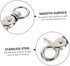 Ipetboom 5pcs Heavy Duty Birdcage Lock Metal Snaps, Spring Hook Clip for Bird Cage Door Accessories