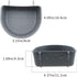 4 Pack Rabbit Feeder with Hook,Rabbit Food Bowl,Guinea Pig Plastic Food Basin Dish, Bunny Water Bowl, Chinchilla Hanging Portable Feeding Bowl(Grey)