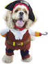 Dog Costume Pirates of The Caribbean Style - Funny Halloween Cosplay for Small to Medium Dogs & Cats, Corsair Dress Up