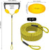 SELEWARE Water Ski Rope, Soft Rubber Handle with 2 Floats, 2 Section Boat Tow Rope, 4000 lbs Capacity