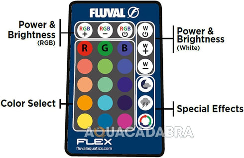 Fluval Remote Control for Flex 9 Gallon (34 L) and Flex 15 Gallon (57 L) Aquariums, Part # A14761
