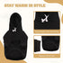 Waoduld Hole,Cozy Dog Sweaters,Security Dog Hoodie,Warm Brushed Fleece Sweatshirt with Hood & Pocket,Leash Cold Weather