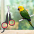 Pet Nail Clippers for Birds, Small Animals, Grooming Tool Scissors Clipper for Parrots, Black and Red