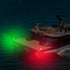 Obcursco Boat Navigation Lights, LED Red and Green Deck Mount Lights for Port, Starboard, Bow and Stern, Ideal