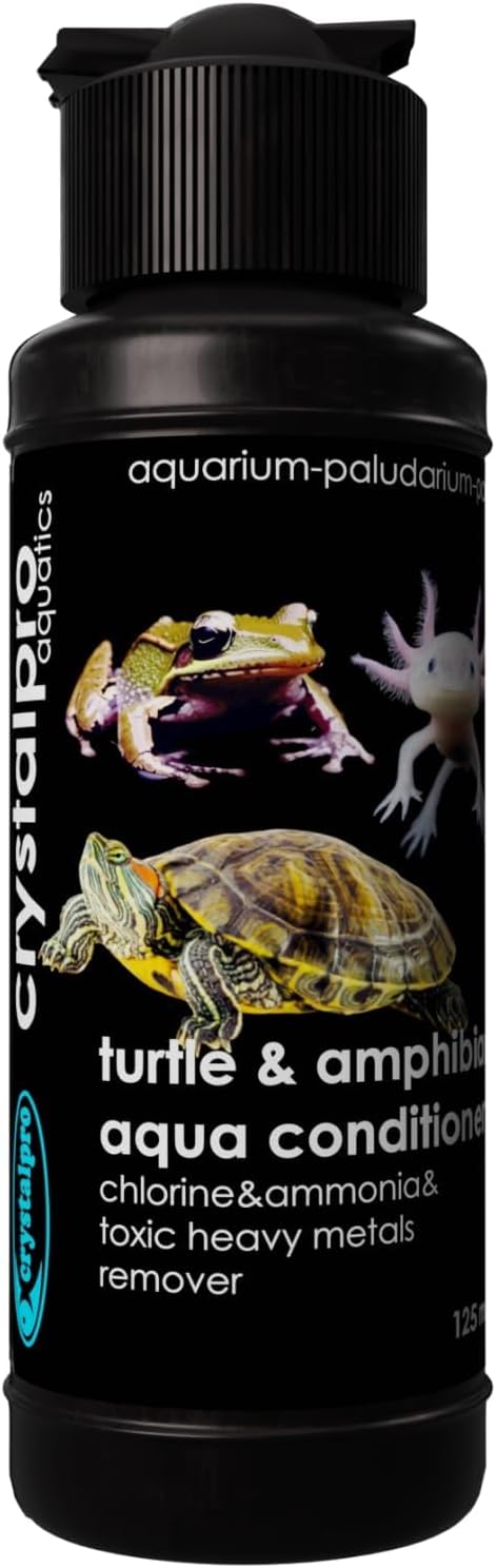 Crystalpro Turtle & Amphibian Water Conditioner 4.22 Oz - Treats 660 Gallons,