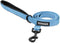 Voyager Reflective Dog Leash, Neoprene Handle, 5ft Long, Supports Small Medium Large Breed Puppies, Baby Blue
