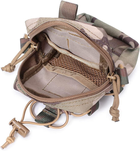 Tactical EDC Pouch, Molle Utility Pouches, Gadget Organizer Phone Holder with Water Bottle Holder