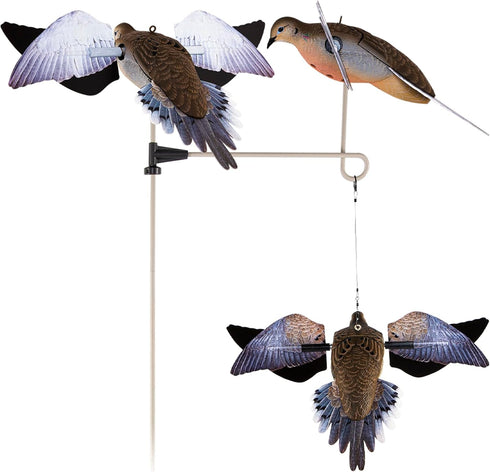 Avian-X PowerFlight Spinning Wing Dove Life-Size Motion Decoy - Durable Weather-Resistant Realistic Lifelike Hunting