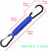 Generic Backpack Paracord Keychain Carabiner with Double Hooks Hanger Stroller Hook for Camping Hiking Clip Water