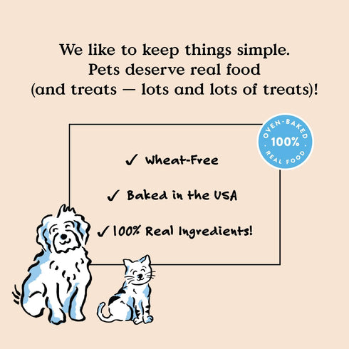 Bocce's Bakery Oven Baked Say Moo Treats for Dogs - Wheat-Free Everyday Dog Treats, Beef & Cheddar Recipe, 6 oz