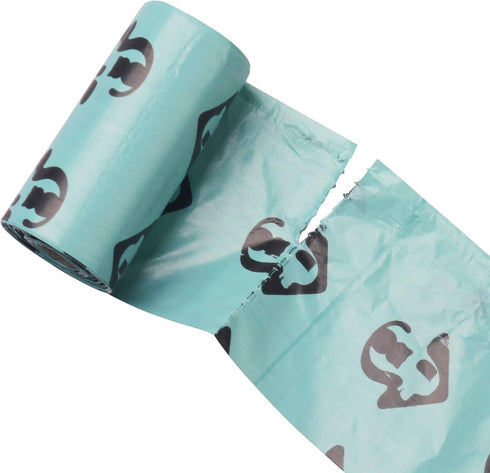 60 Count Scented Cat Litter Waste Poop Bags for Easy Clean Up, Super Thick Durable Litter Pan Bags