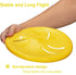 Indestructible Dog Flying Discs, Interactive Flyer Toys for Small Medium Dogs, 7.48 inch, Yellow