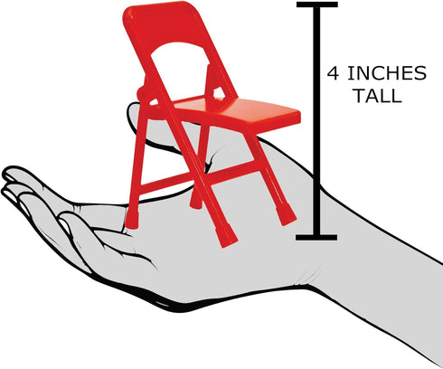 1 1 Red & Blue Folding Chair for Wrestling Action Figures