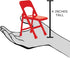 1 1 Red & Blue Folding Chair for Wrestling Action Figures