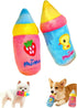 XWTMIM Plush Dog Bottle Squeaky Toy for Dogs, Small Dog Toys 2 Pack,