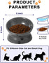 Y YHY Raised Cat Food Bowl, Ceramic Elevated Dish with Title Angle to Protect Cat's Spine, Anti Vomiting, Grey
