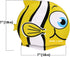 Water Gear Critter Cap - Durable Swimming Cap for Kids, Long-Lasting Toddler Swimming Cap (Yellow Fish)
