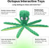 Dog Squeaky Toys Octopus - No Stuffing Crinkle Plush Chew Toys for Puppy Teething, 2 Pack for Small, Medium, Large Dogs