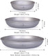 iBasingo Titanium Pan Dish Plate with Carry Mesh Bag, Ultralight for Outdoor Camping Cookware Mess Kit