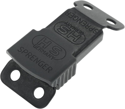Herm Sprenger Quick Release ClicLock Buckle for Dog Training Prong Collar - Black Stainless Steel for Small Medium