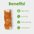 MON2SUN 2.5 Inch 21.2 oz (32 Count Pack 1) Dog Treats, Chicken Wrapped Rawhide Rolls, Teeth Cleaning Chews with High