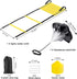 Speed Agility Ladder Training Set, Soccer Football Equipment includes 12 Rung 20Ft Ladder, 12 Disc Cones, Carry Bag