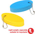 Floating Keychain for Boat Keys - 4 Pack Waterproof Vinyl Foam Bright Color Oval Float Key Rings
