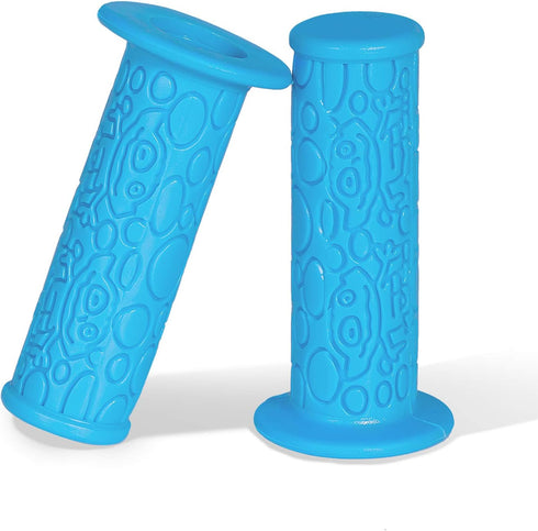 PRUNUS Kids No-Slip Soft Rubber Bike Handlebar Grips - Universal for Bicycles, Scooters, Balance Bikes, MTB