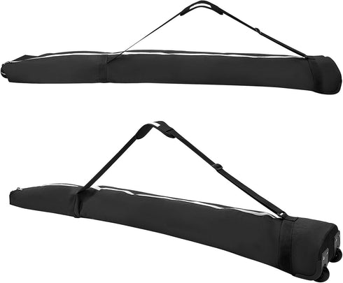 LIXADA Waterproof Snowboard Bag with Wheels, 75.6x12.6x5.1'', Portable Roller Case with Adjustable Strap