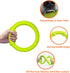LaRoo Dog Flying Ring Toys, Durable Floating Disc for Training Outdoor Play for Medium Large Dogs (Small Green/18cm)