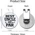 Hafhue Best Uncle by Par Golf Ball Marker with Magnetic Hat Clip, Funny Golf Accessories for Uncle, Birthday Gift for