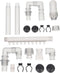 1 Pack Plumbing Fittings Aquarium Supply, Water Tube for Fish Tank Replacement, Intake and Outflow Tube