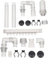 1 Pack Plumbing Fittings Aquarium Supply, Water Tube for Fish Tank Replacement, Intake and Outflow Tube