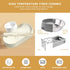 Ceramic Elevated Cat Bowls - 15° Tilted Raised Cat Food Bowls for Indoor Cats, Anti Vomiting Set