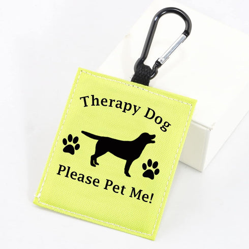 Therapy Dog Hang Tag Dog Alert Hanging Patches Therapy Alert Hanging Patches Hanging Dog Alert Patches (Therapy Dog ALERT)